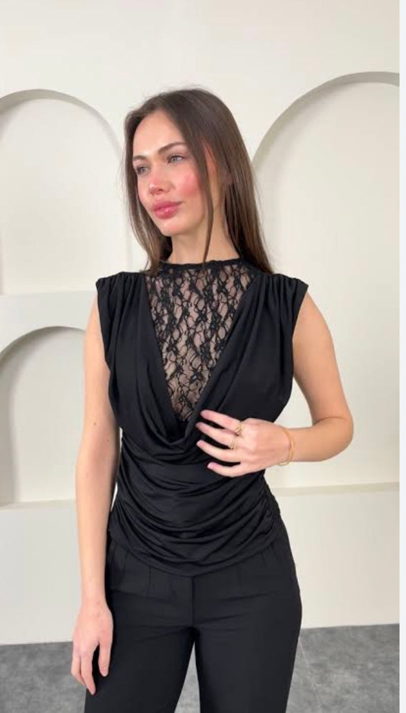 2311 CALIENTE DANTELLİ BLUZ cm
