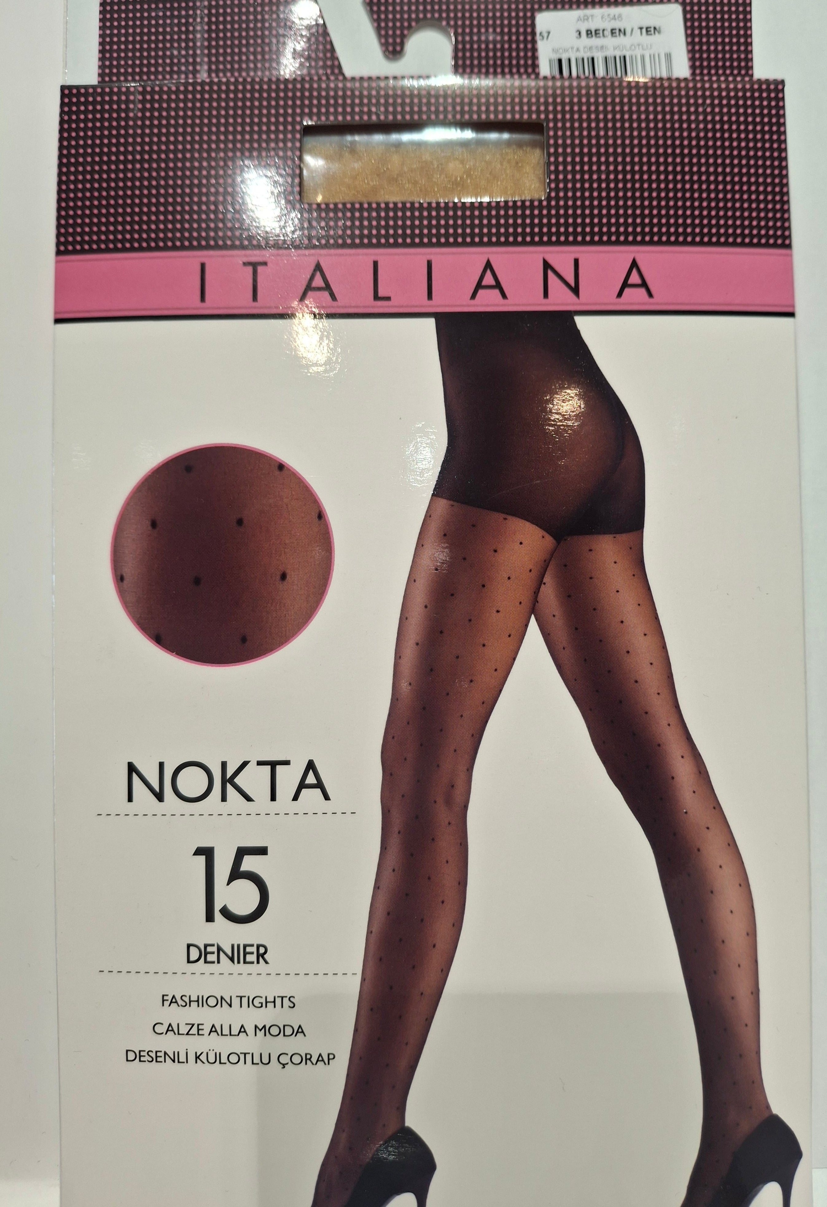 NOKTA DESEN KÜLOTLU ÇORAP